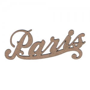 Chipboard Embellishments - "Paris" Word